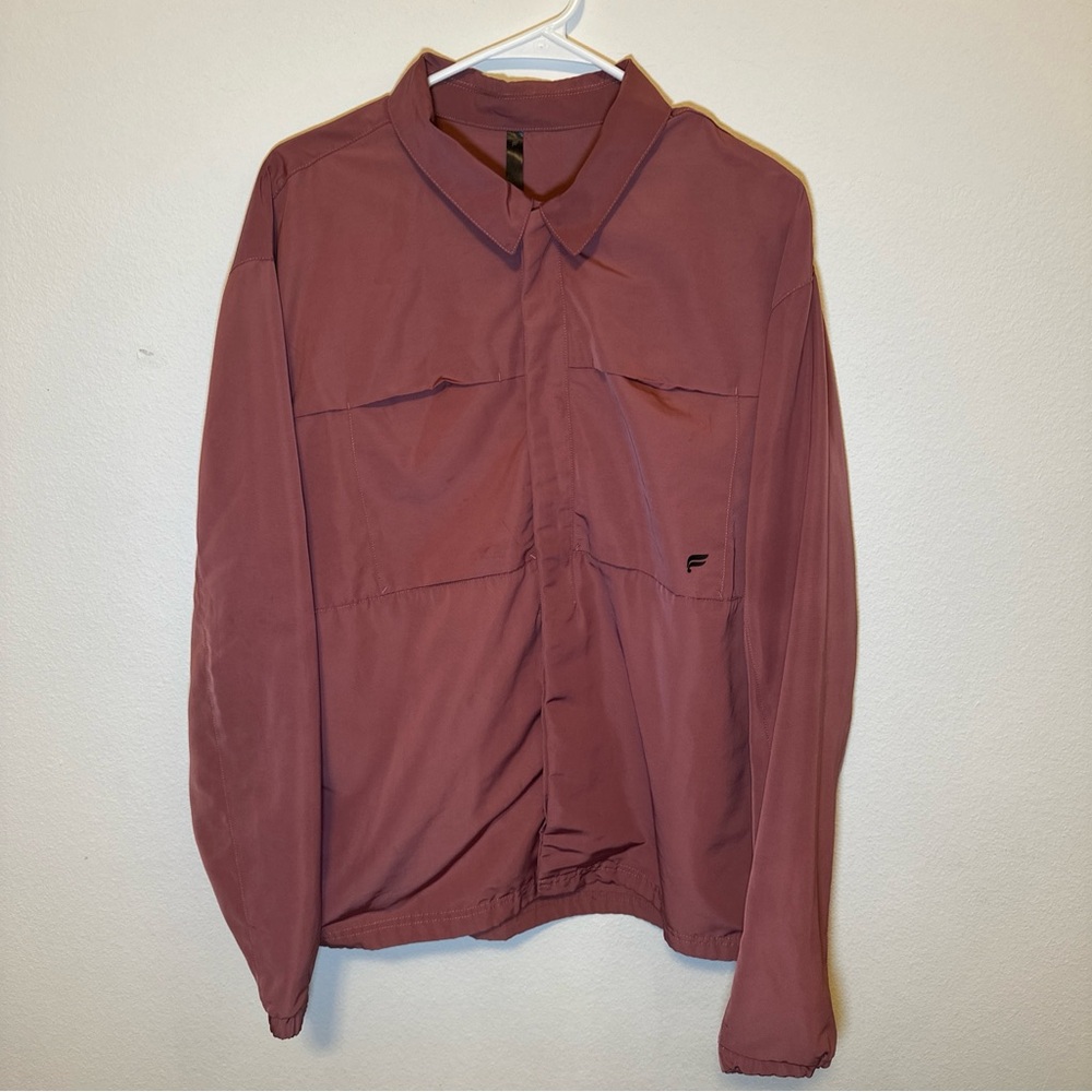 Fabletics Men’s Large Red Jacket (stained)